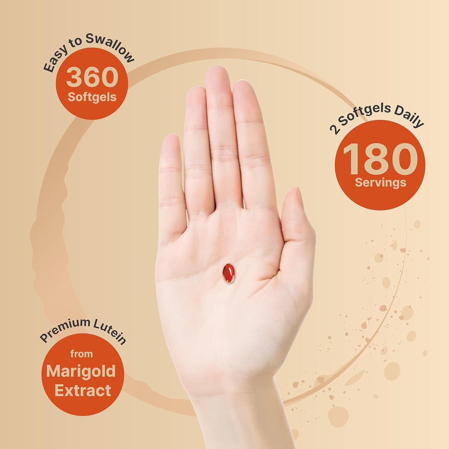 Luteína 40 mg y zeaxantina 1,600 mcg por porción, 360 cápsulas blandas  4 en 1 con omega-3, astaxantina y fosfolípidos – Extracto de flor de