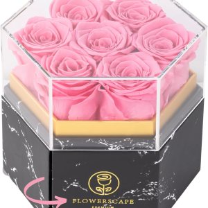 Flores para el día de la madre para mamá, rosas Foever en una caja, ramo de flores frescas, rosa eterna, regalos de cumpleaños de aniversario para Flores para el día de la madre para mamá, rosas Foever en una caja, ramo de flores frescas, rosa eterna, regalos de cumpleaños de aniversario para