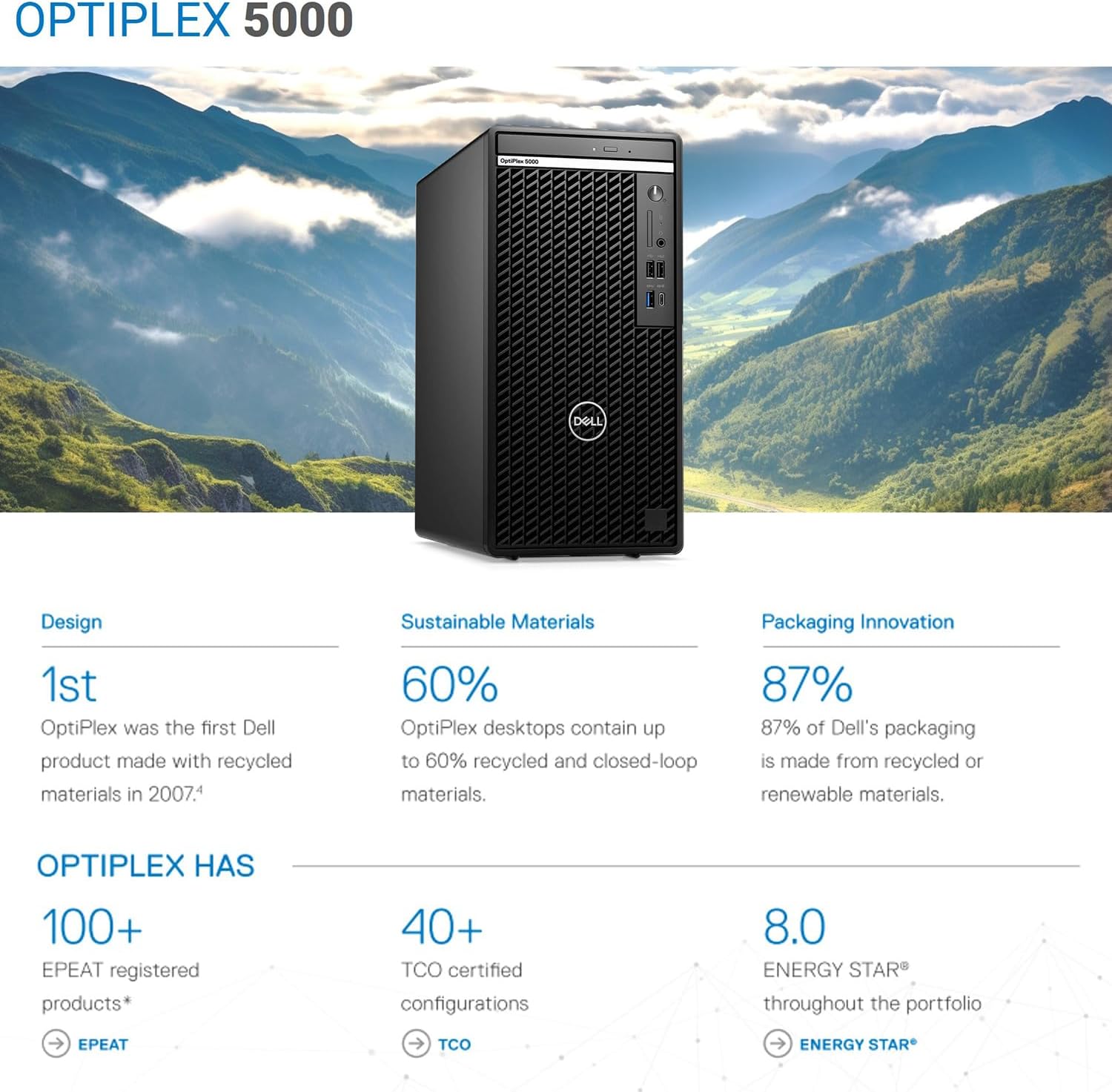 Dell OptiPlex Serie 5000 Business Tower – Computadora de escritorio, procesador Intel Core i5-12500 de 12 generación, 32 GB de RAM, SSD PCIe de 1