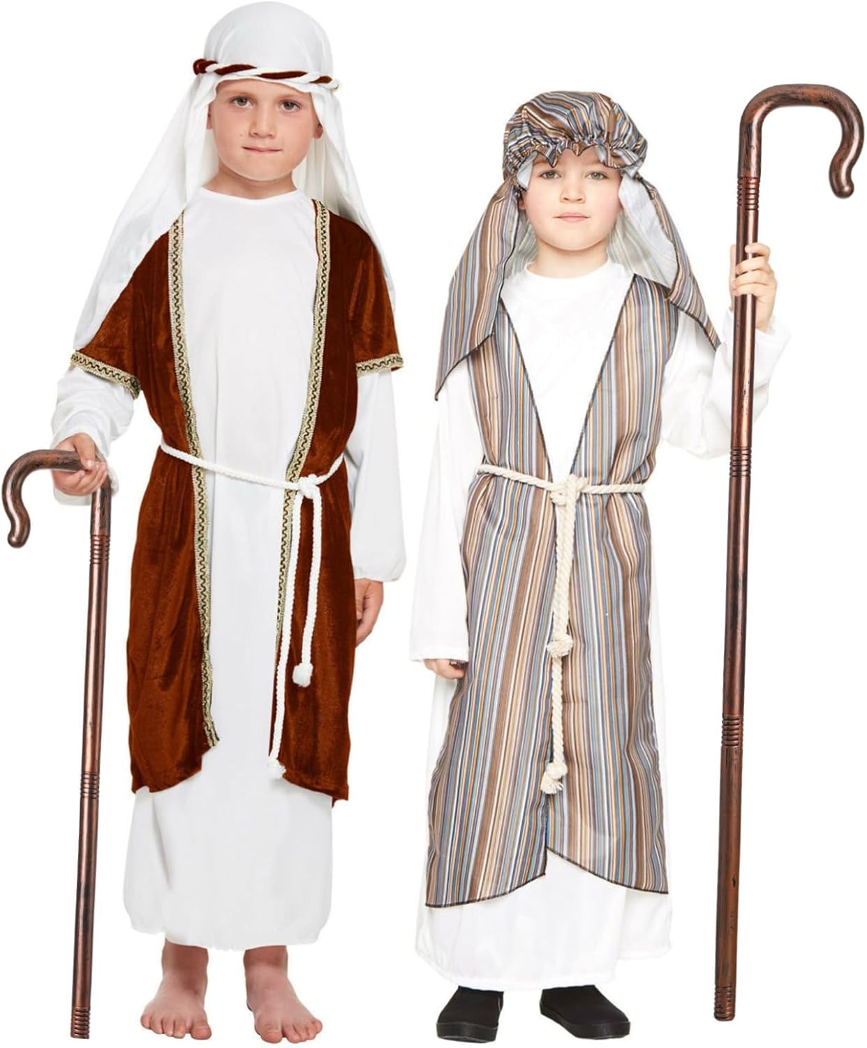Didiseaon Cetro de pastor de pastor dorado, bastón egipcio para cosplay, disfraz de Halloween, bastón de cetro, bastón de proxeneta para juego de