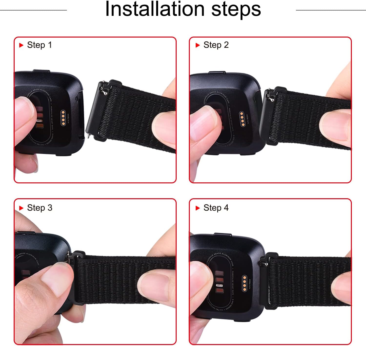 Bandas de nailon compatibles con Fitbit Versa 2, Fitbit Versa Lite, Fitbit Versa, correa de repuesto suave ajustable transpirable para mujeres y