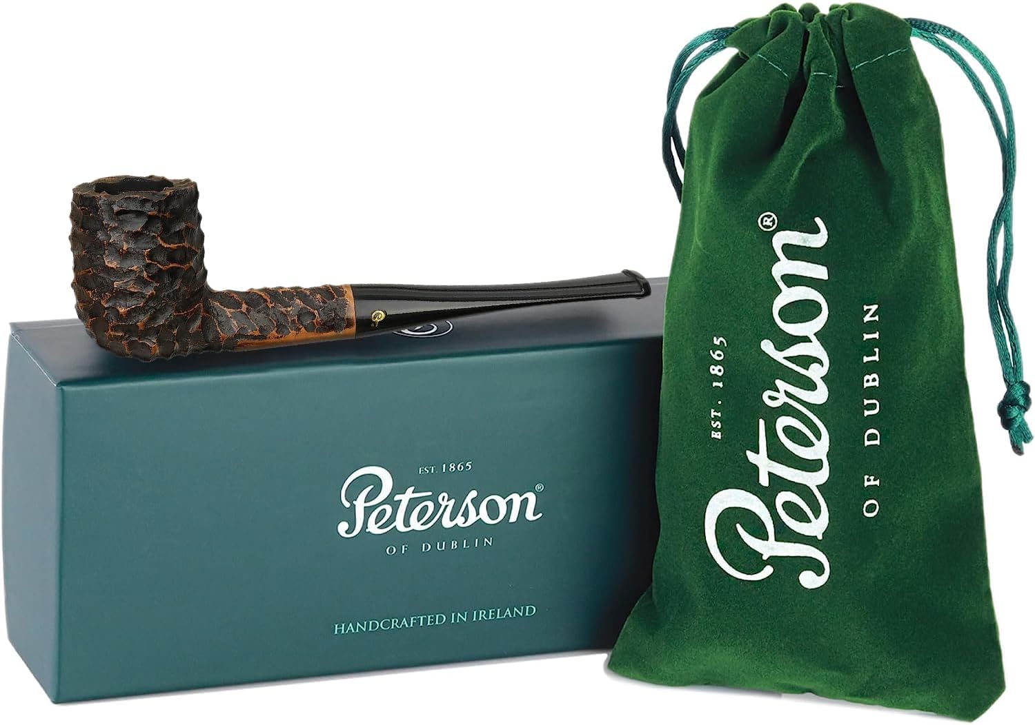 Peterson Pipas Aran Tobacco Pipe – Pipa de brezo mediterráneo, pipa de tabaco irlandés de madera hecha a mano, pipa pequeña única hecha a mano en