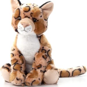 The Petting Zoo Peluche de leopardo nublado, regalos para niños, animales asiáticos Wild Onez, juguete de peluche de leopardo de 12 pulgadas The Petting Zoo Peluche de leopardo nublado, regalos para niños, animales asiáticos Wild Onez, juguete de peluche de leopardo de 12 pulgadas