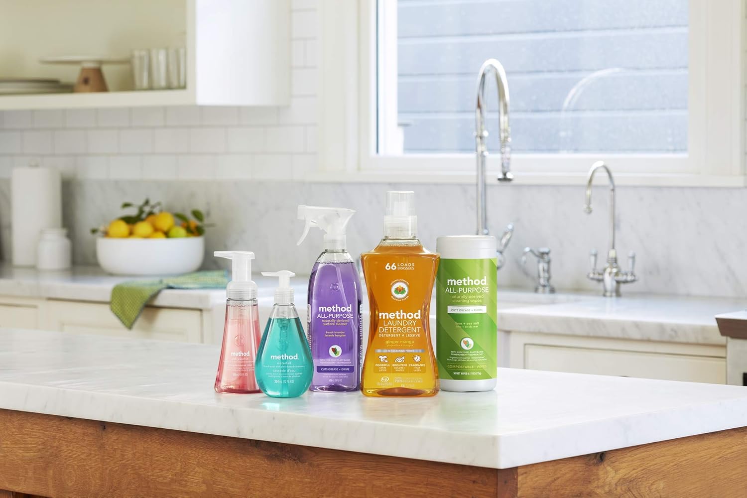 Method Paquetes de detergente para lavandería aroma de jengibre y mango solución quitamanchas a base de plantas que funciona en agua fría y caliente