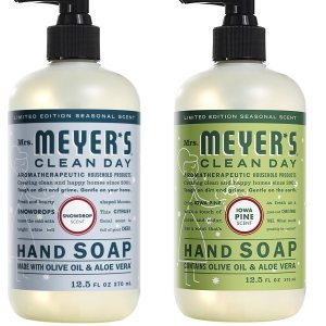 Mrs. Meyer’s – Paquete variado de jabón líquido para manos, Snow Drop + Iowa Pine 15.5 onzas (paquete de 2) Mrs. Meyer’s – Paquete variado de jabón líquido para manos, Snow Drop + Iowa Pine 15.5 onzas (paquete de 2)