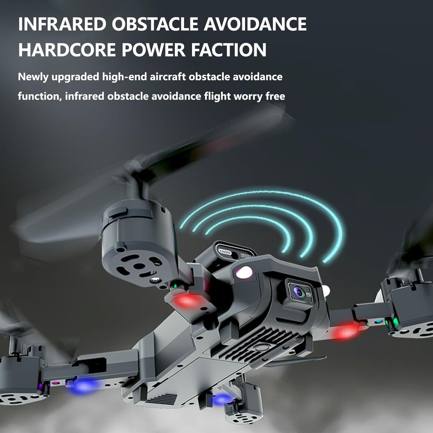 GBSELL Dron con cámara para adultos, control remoto Uav, otoño fotografía aérea de alta definición aeronave controlada por radio control avión
