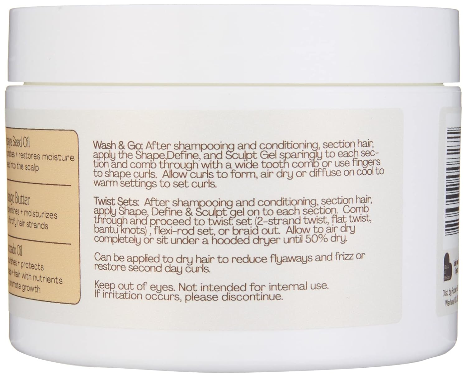 Rucker Roots Nutre y restaura la forma de papaya y mango, define y esculpe el gel