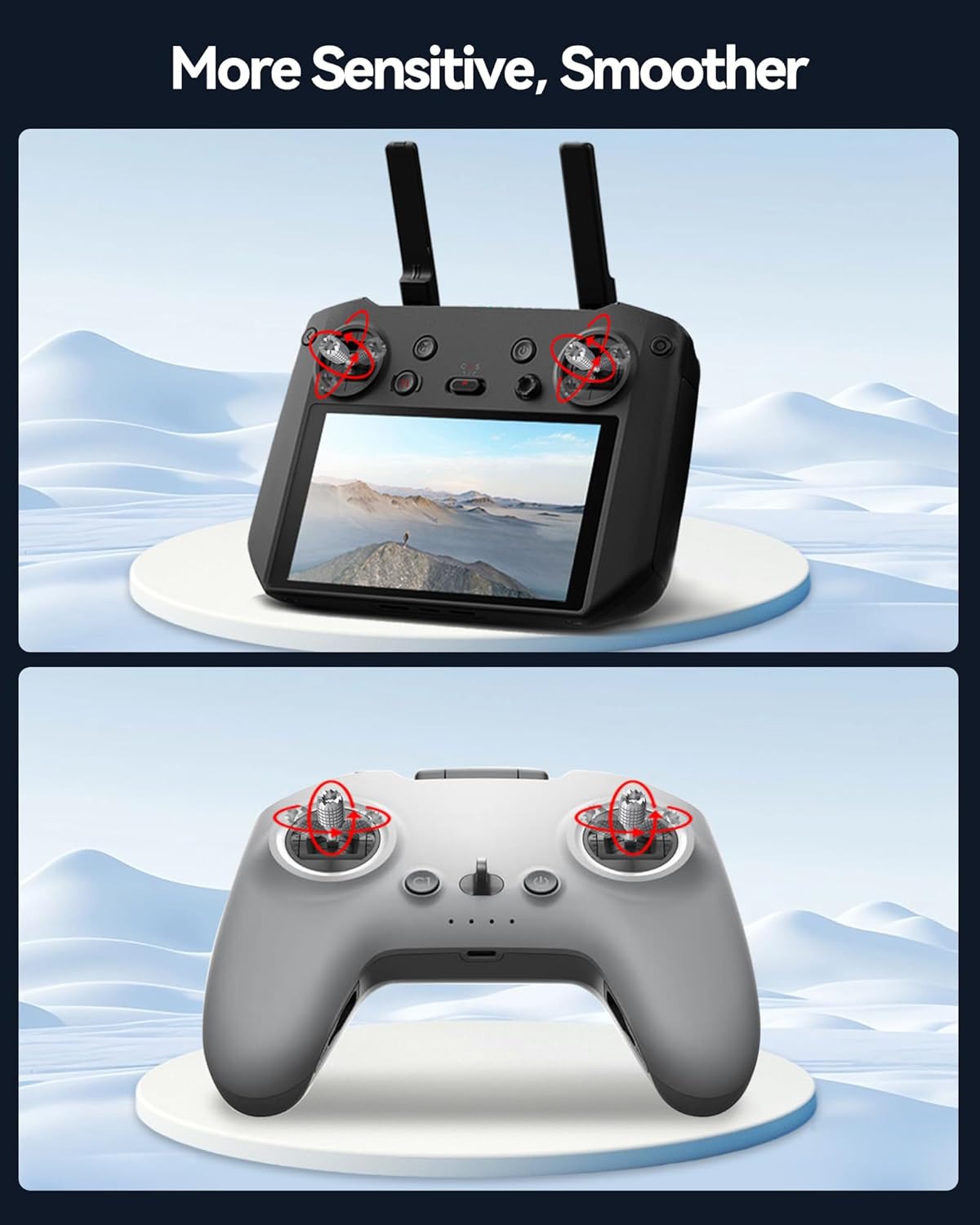 2 pares de mandos de repuesto para DJI RC Pro, joysticks de control remoto para DJI Mini 3 ProAir 2SMavic 3 ProMavic 3 Pro CineMavic 3 ClassicMavic