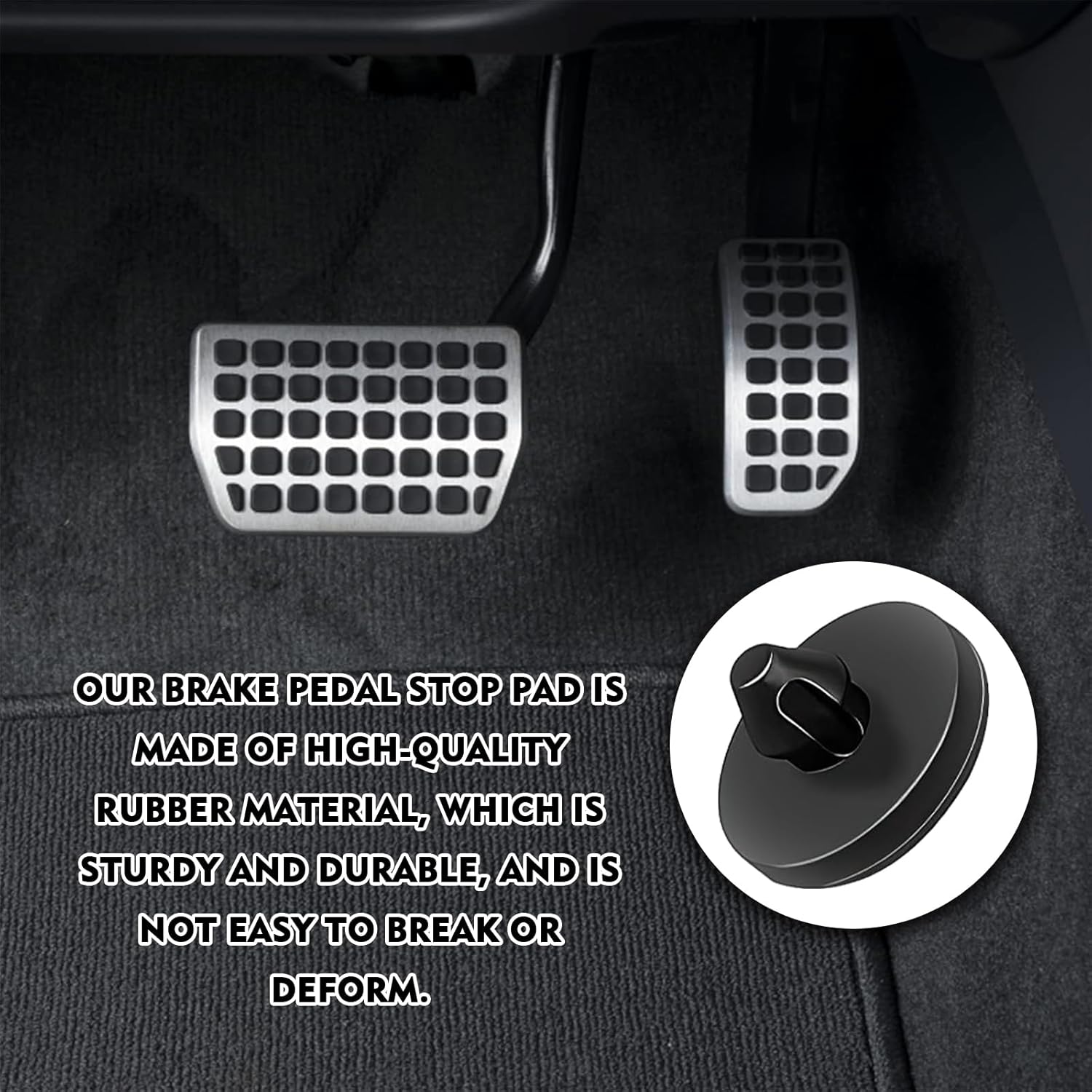 4 almohadillas de freno para pedal de interruptor de freno, tapón de pedal de embrague de automóvil, tapón de interruptor de luz de freno de goma