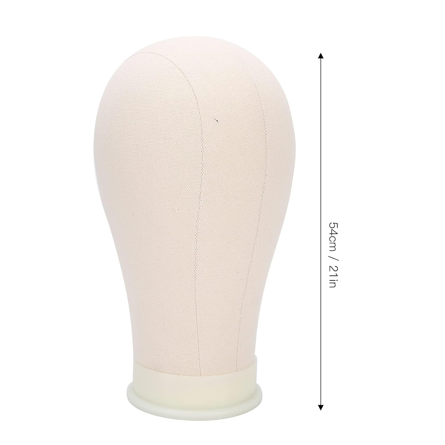 Cabeza de maniquí de lona de corcho de 21 a 22 pulgadas, cabeza de lona de corcho para pelucas, para hacer pelucas, práctica de estilo, maniquí de