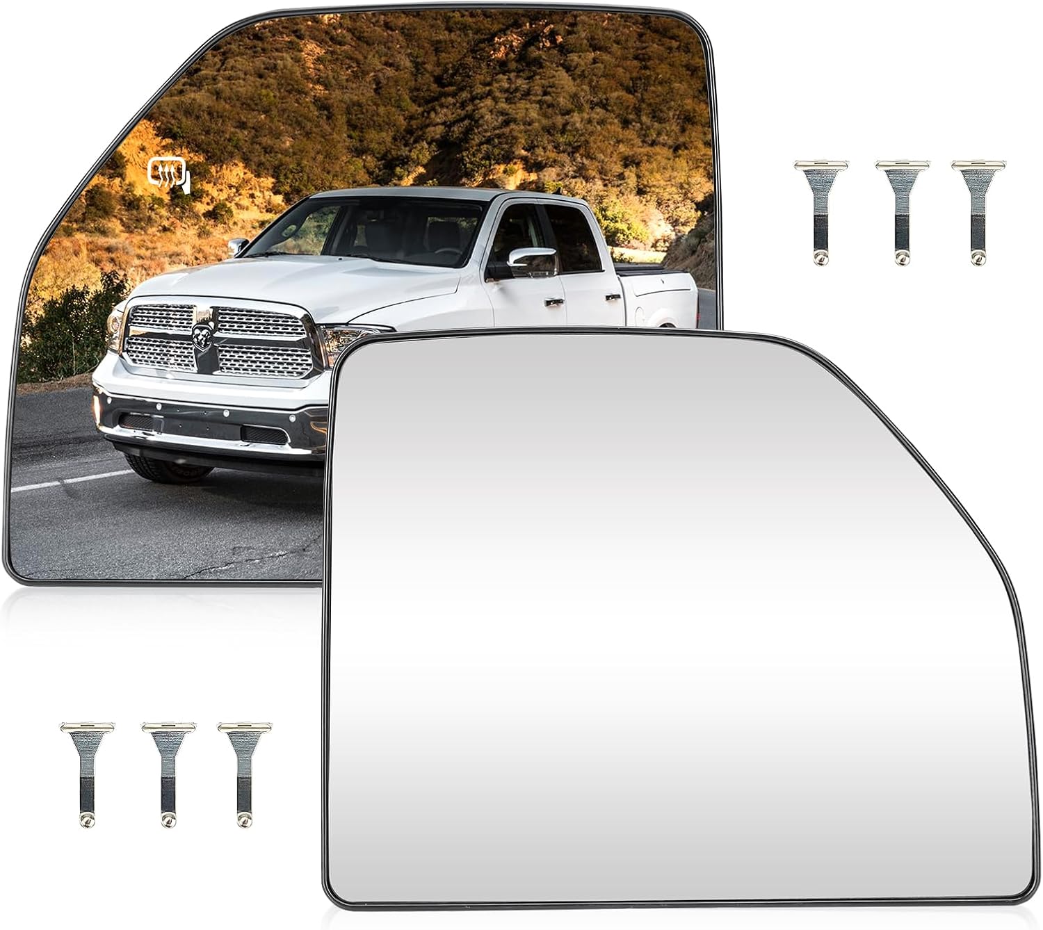 Espejo calefactable para el lado izquierdo y del pasajero del conductor para Ford F150 Truck 2015-2020 para Ford F250 F350 Super Duty F450 F550