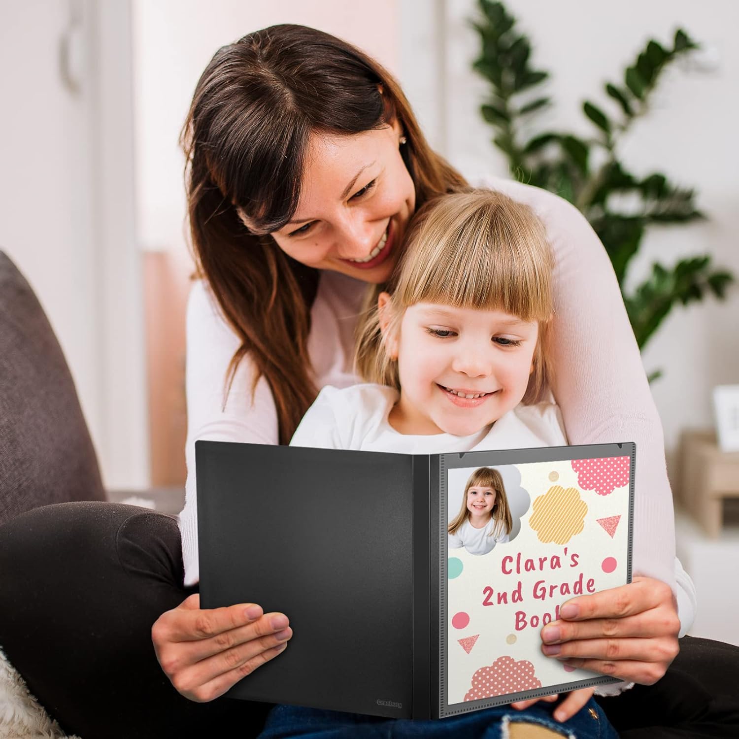 CRANBURY Carpeta portafolio para fotos de 8 x 10 pulgadas (negro), libro de presentación de arte de 8 x 10 con fundas de plástico transparente, 24 - Imagen 4