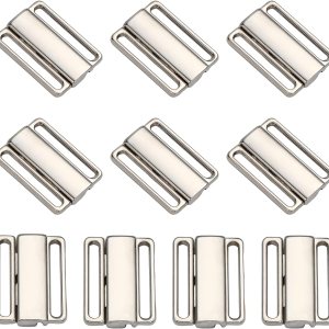 CHGCRAFT 10 juegos de ganchos de metal para brasier de 34 pulgadas, cierre de repuesto, para bikini, halter, ajuste de traje de baño para CHGCRAFT 10 juegos de ganchos de metal para brasier de 34 pulgadas, cierre de repuesto, para bikini, halter, ajuste de traje de baño para