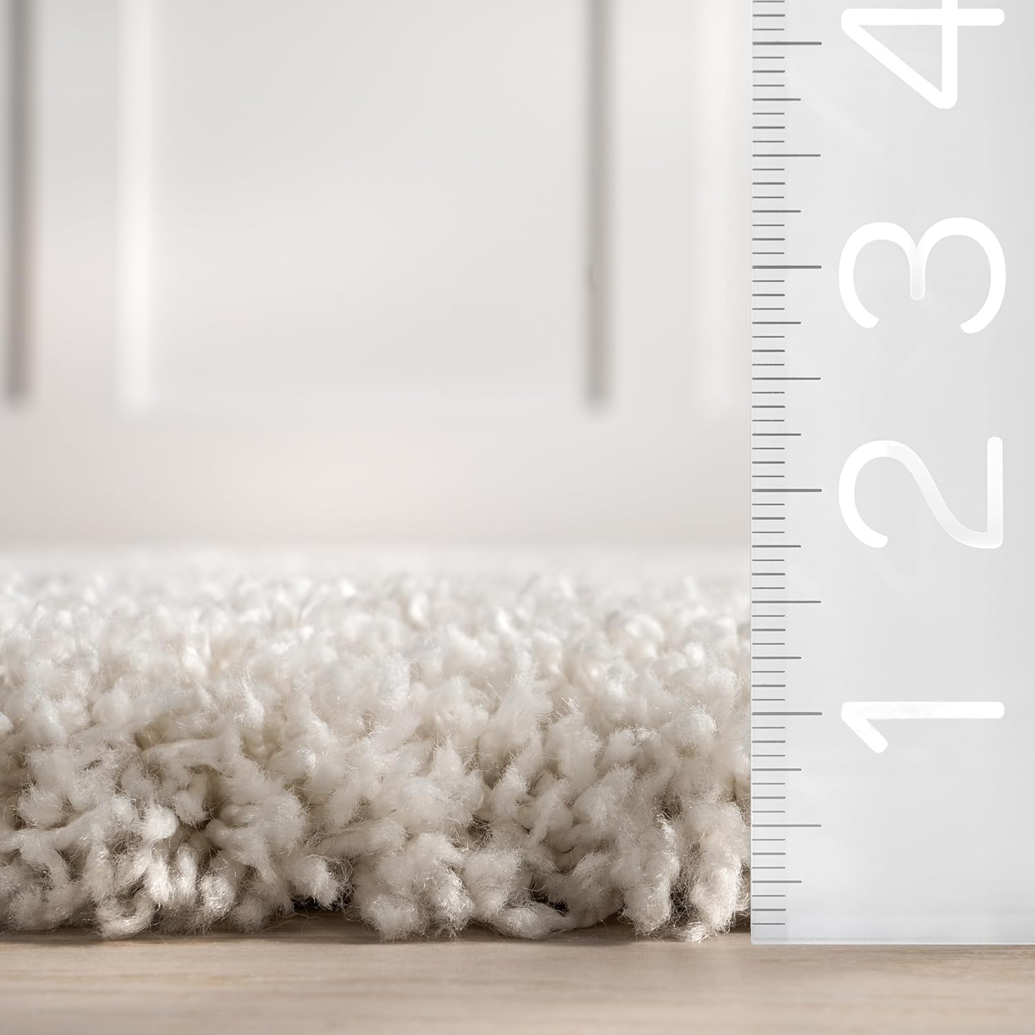 nuLOOM Gloria – Alfombra abstracta de pelo, 3 x 5, beige