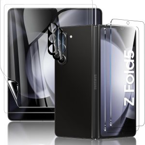 Paquete de 6 protectores de pantalla para Samsung Galaxy Z Fold 5, protector de pantalla frontal de vidrio templado + protector de pantalla interior Paquete de 6 protectores de pantalla para Samsung Galaxy Z Fold 5, protector de pantalla frontal de vidrio templado + protector de pantalla interior