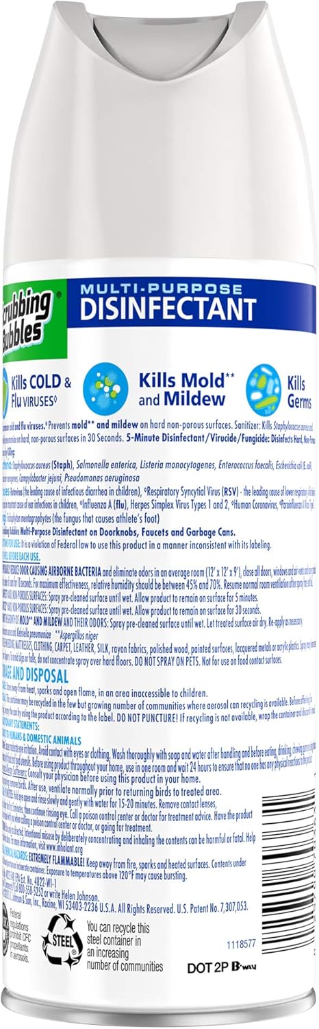 Scrubbing Bubbles – Aerosol desinfectante multiusos de 12 onzas (paquete de 3)
