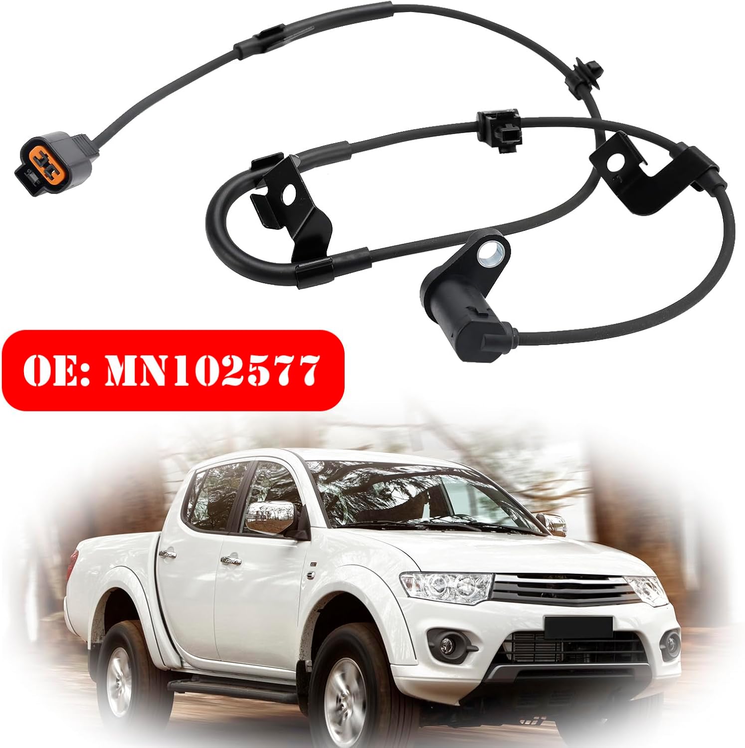 Topteng ABS Sensor de Velocidad de la Rueda Trasero Izquierdo Para Mitsubishi L200 KB_T, KA_T 2005-2017 Pickup, NATIVA II (KH_, KG_) 2.5 2008-