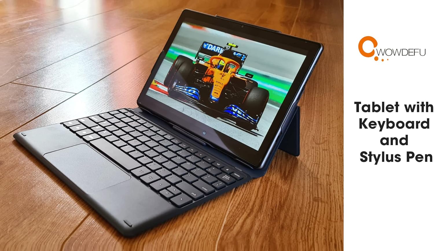 CWOWDEFU Tableta para juegos de 10 pulgadas con teclado Android Tablet Octa Core 64GB 1080p Full HD INCELL pantalla táctil Tablet 2.4G  5G WiFi