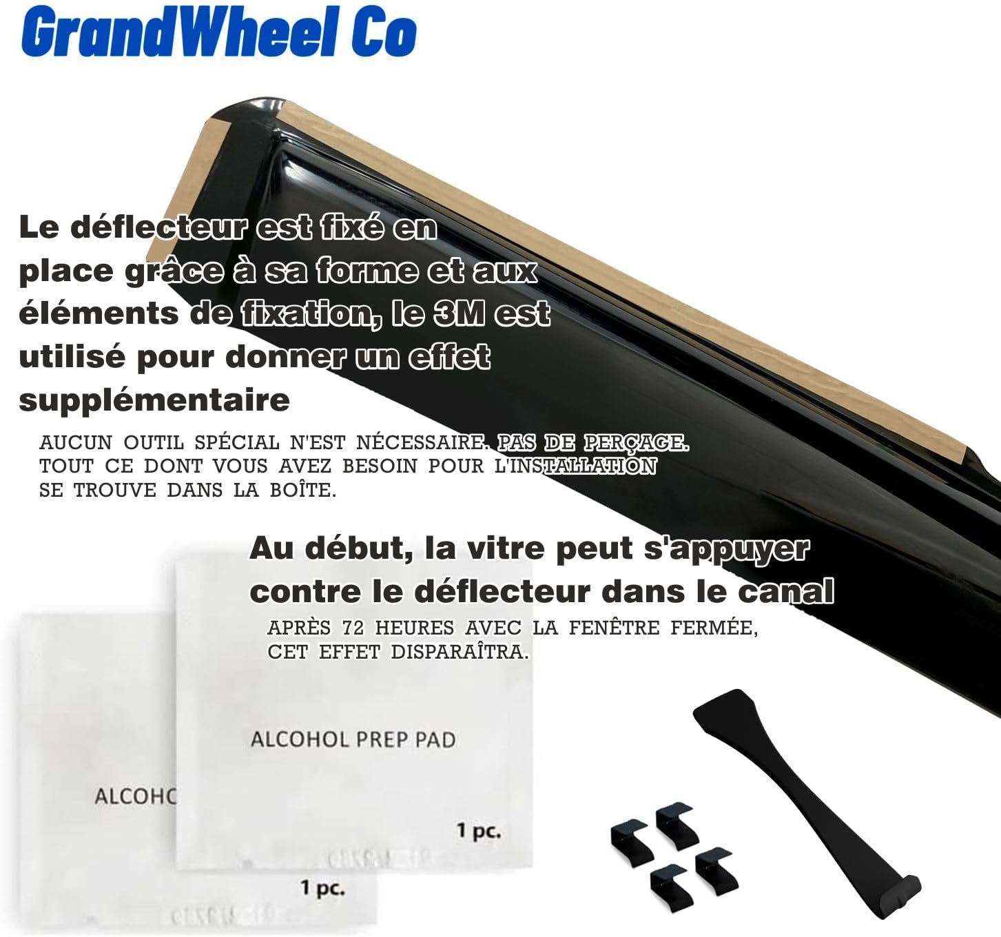 Co – Deflectores de visera de ventilación de ventana lateral tintados en el canal, protectores de lluvia compatibles con Chevrolet (Chevy) Malibu