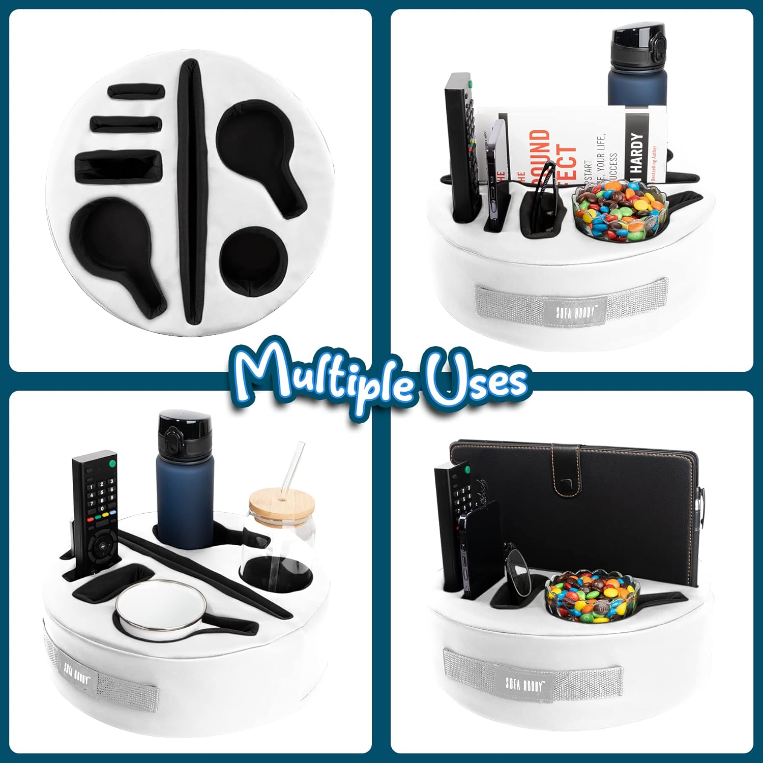 Práctico soporte para tazas de sofá, organizador de sofá, portavasos de sofá. El accesorio perfecto para el sofá