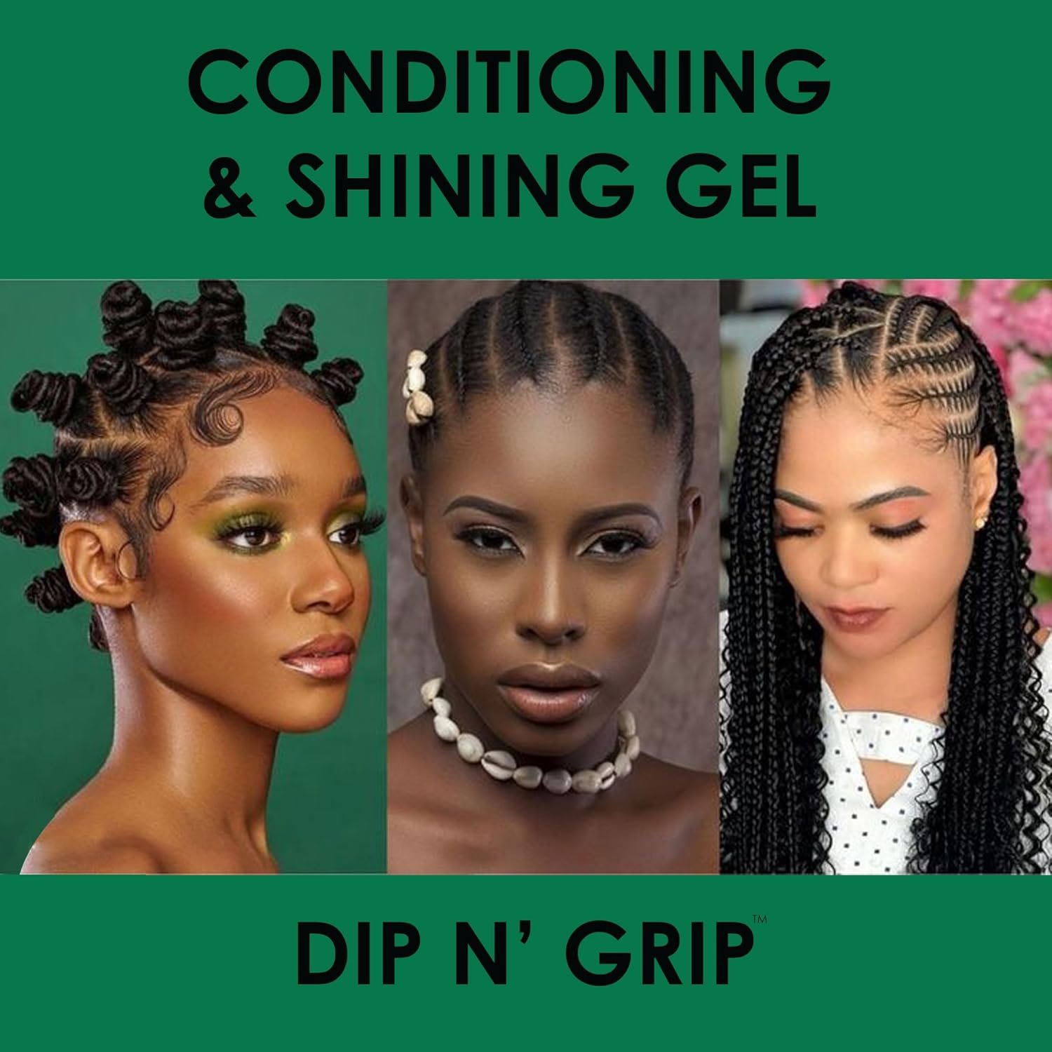 Gel para el cabello con aceite de almendra y vitamina E, agarre extremo y poder de peinado en una maravilla de 4 onzas