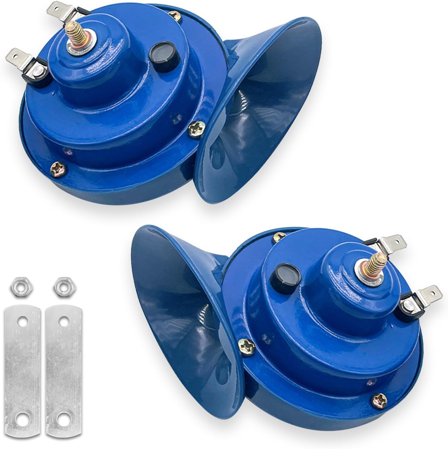 Bocina de automóvil de 2 piezas, kit de repuesto de bocinas de silbato de aire impermeables de 12 V, accesorios universales de modificación de