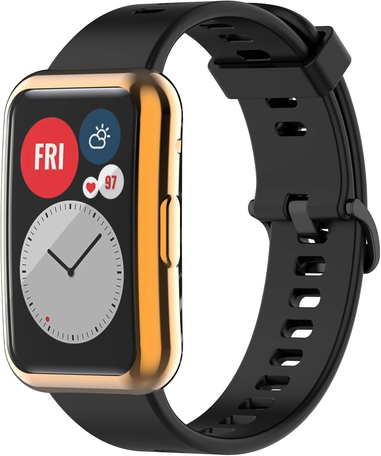 Fundas protectoras de pantalla compatibles con Huawei Watch Fit Accessories Covers Scratched Cobertura completa Funda protectora de TPU suave (7