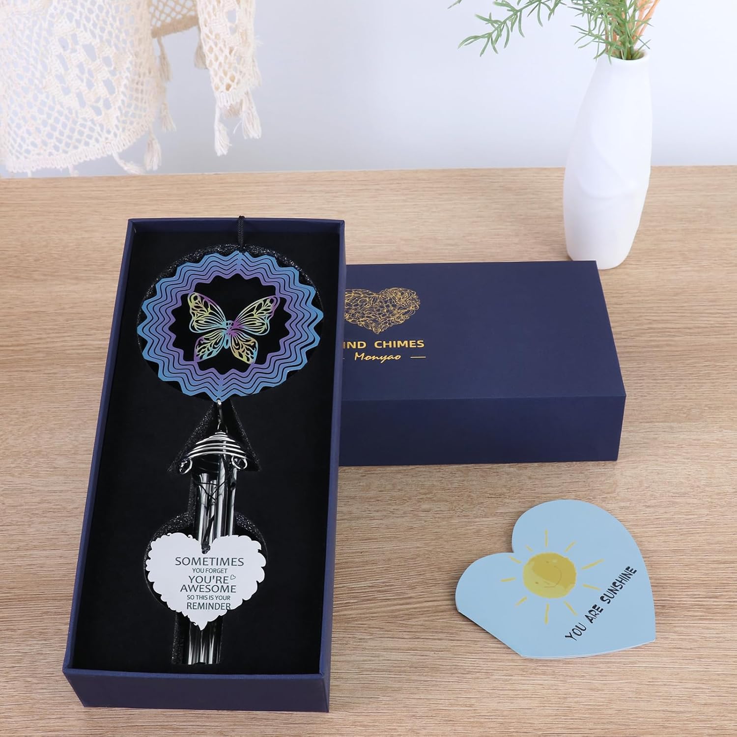Regalo de amistad para mujeres, regalos inspiradores para mujeres, compañeros de trabajo, profesores, hermana, ella, mejor amiga, campanillas de