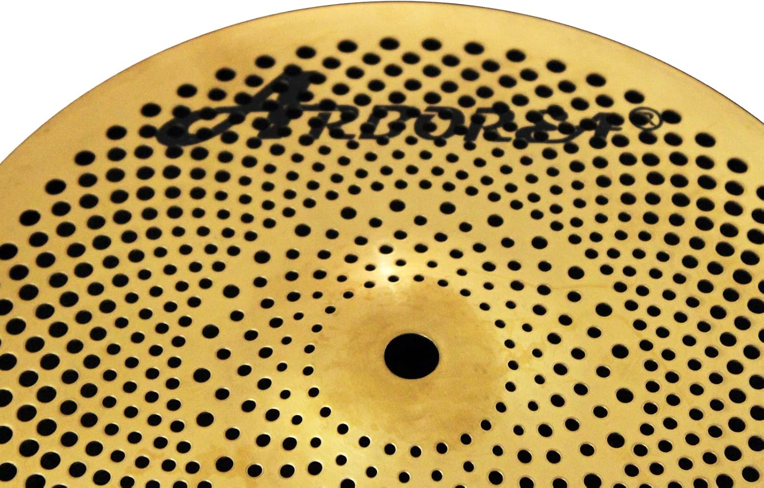 Arborea Platillo de chapoteo de bajo volumen 10 pulgadas práctica Splash platillo dorado mudo Splash platillo para batería conjunto