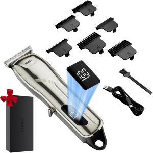 Recortadora de barba para hombres, recortadora de pelo corporal reemplazable con 5 peines de límite para hombre, peluquería personal para cortar el Recortadora de barba para hombres, recortadora de pelo corporal reemplazable con 5 peines de límite para hombre, peluquería personal para cortar el