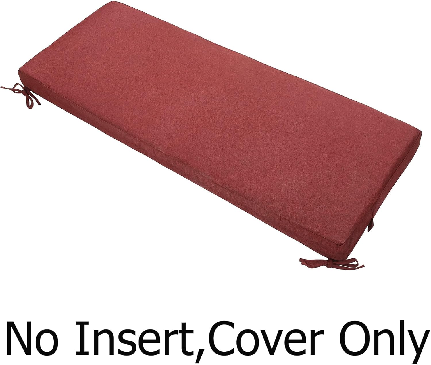 Fundas de cojín para bancosofá de exterior de 54 x 18 x 3 pulgadas para muebles de patio, fundas de cojín de repuesto para sillas de asiento, sofá,