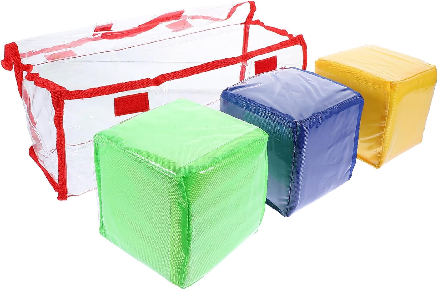 jojofuny 3 cubos de aprendizaje de dados, dados educativos de bolsillo, dados de ayuda de aprendizaje de color, dados peludos, bloques apilables,
