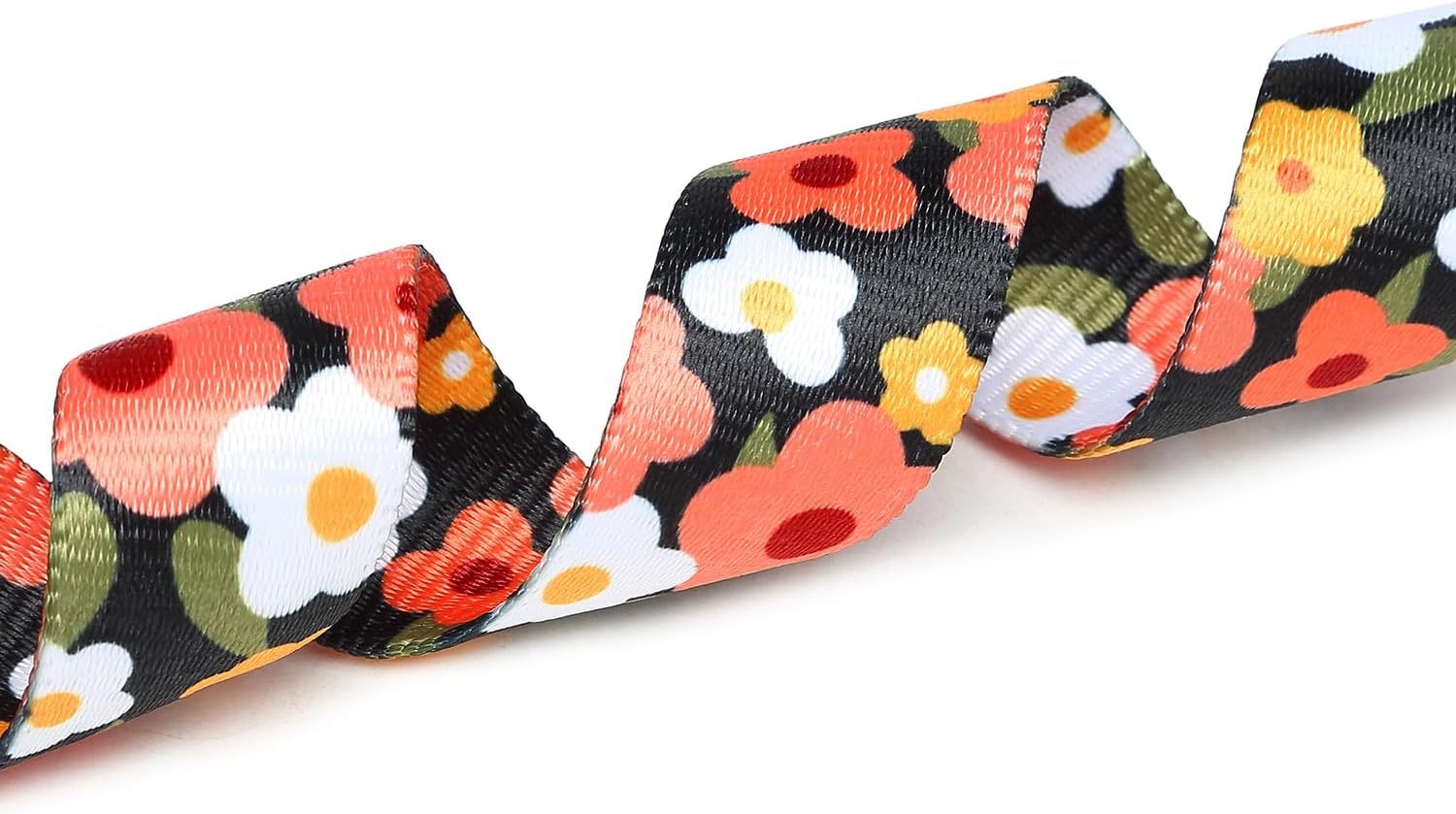 Suredoo Collar ajustable para perro con patrones, ultra cómodo, de nailon suave, transpirable, para perros pequeños, medianos y grandes (S, naranja