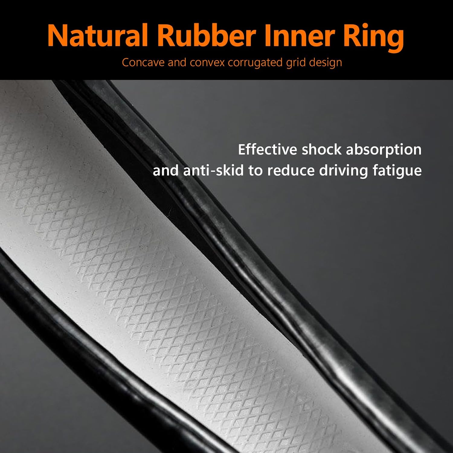 Paquete de 1 funda transpirable para volante de automóvil, resistente al desgaste, protector de volante antideslizante de fibra de carbono, juego
