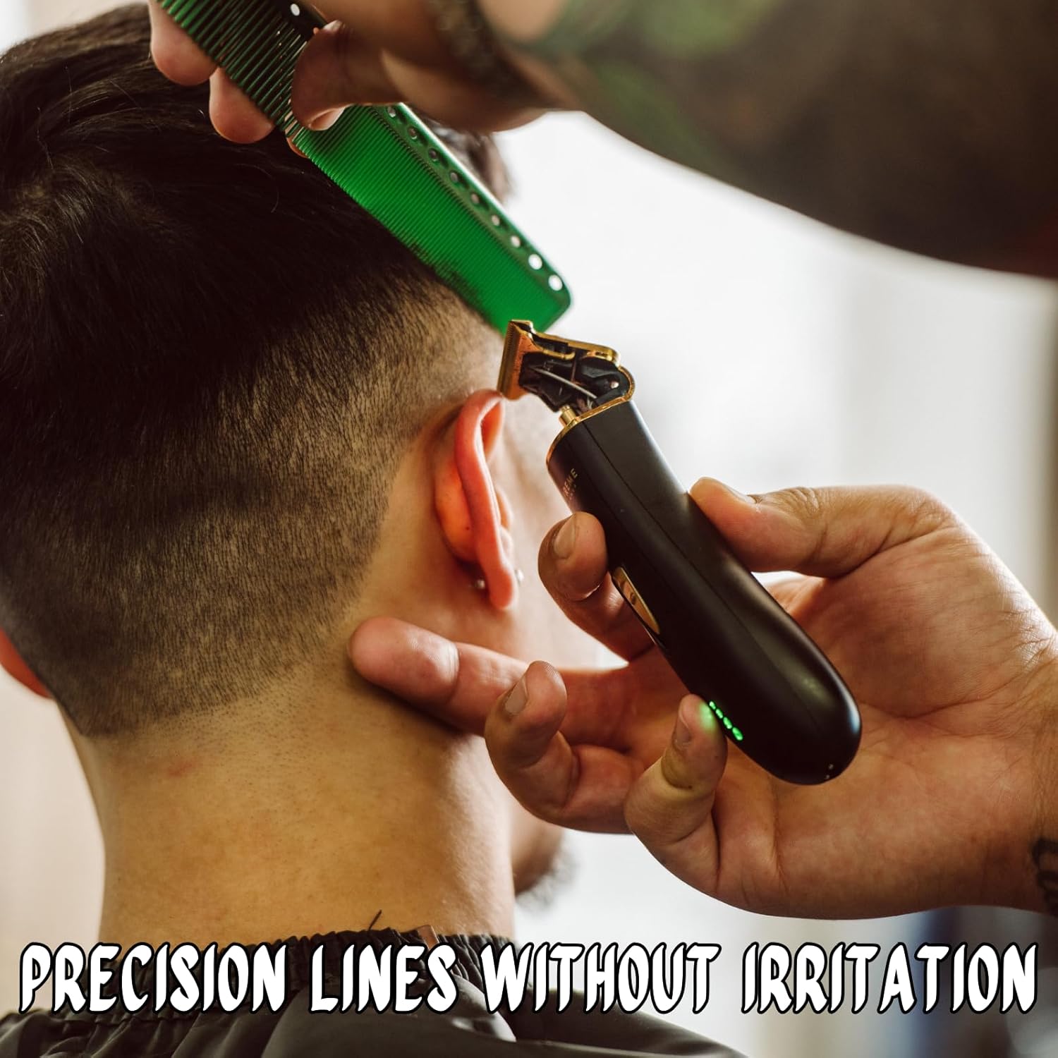 Supreme Trimmer ST5220 – Cortadora de barba de precisión para hombres, corte profesional de peluquero inalámbrico – T-Shaper Li negro (hoja