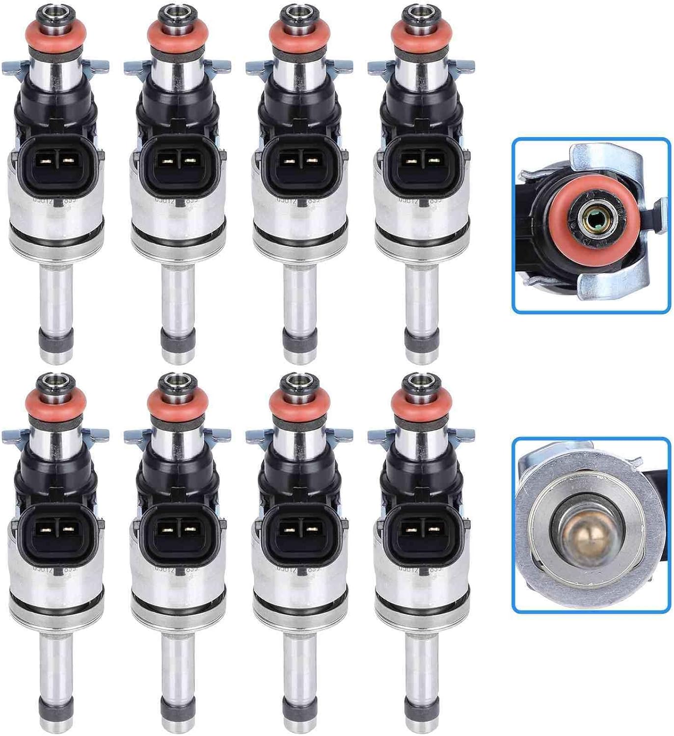 8 inyectores de combustible SCITOO de 6 agujeros para Ford F-150 2018, Ford Mustang 2018, para Ford F-150 2019, para Ford Mustang 2019, para Ford