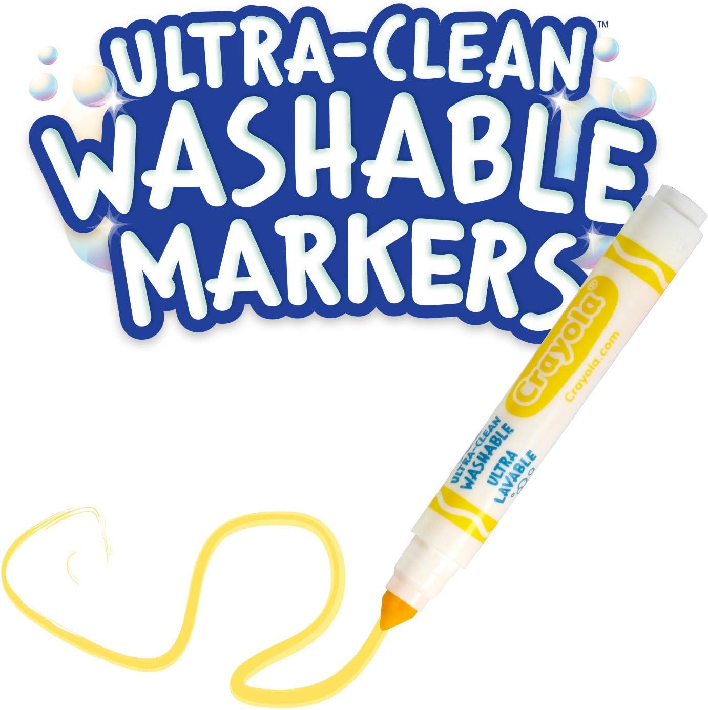 Crayola 58-8328-E-000 Marcadores lavables ultra limpios