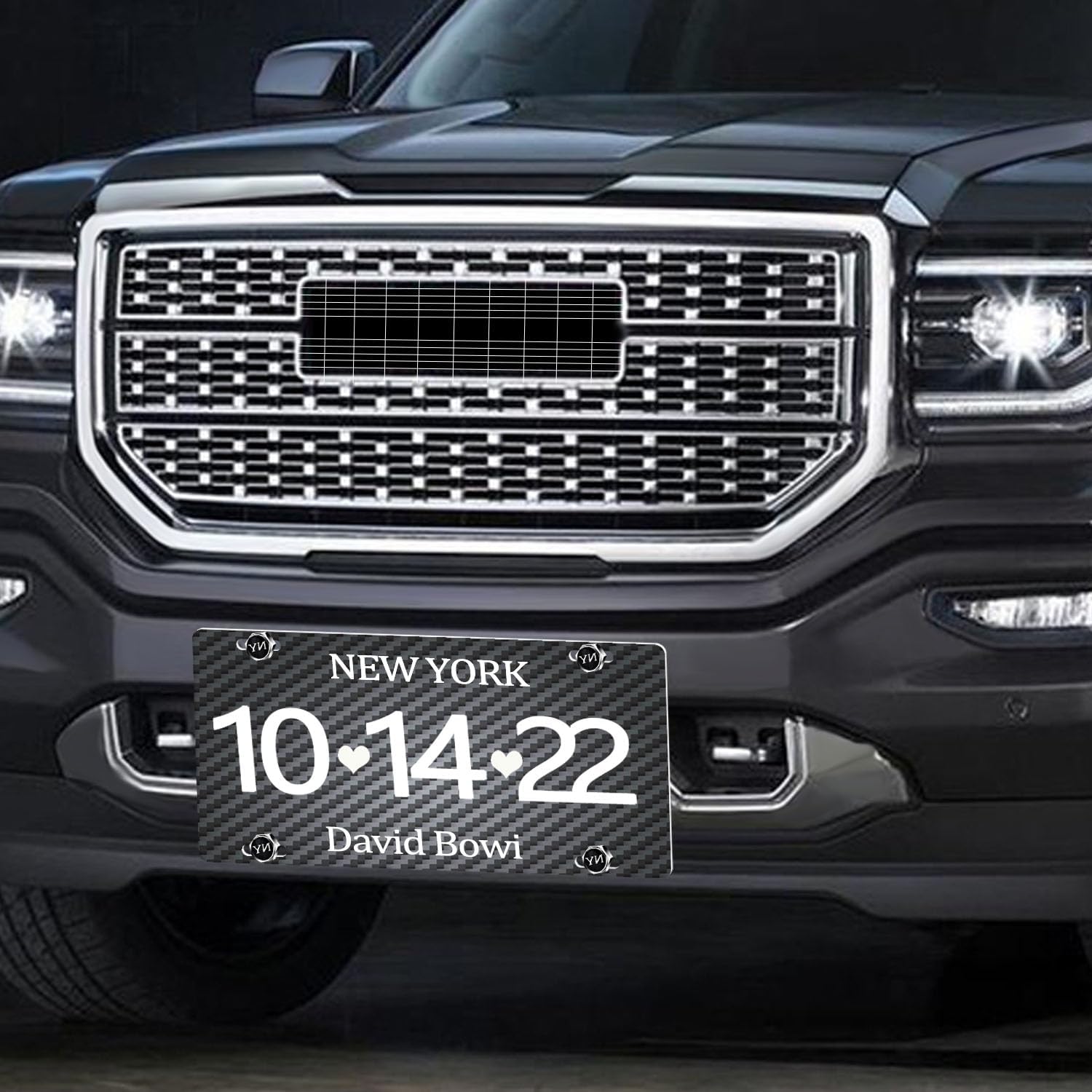 Placa de matrícula personalizada, placa frontal personalizada con logotipo de texto de imagen, placa de matrícula personalizada para todos los