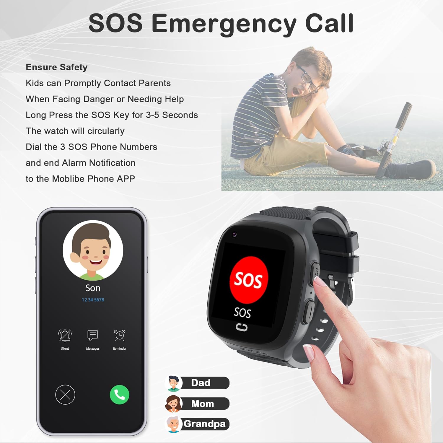 Reloj inteligente para niños, relojes inteligentes para niños y niñas con pantalla táctil HD de 16 juegos, reproductor de música, cámara, reloj