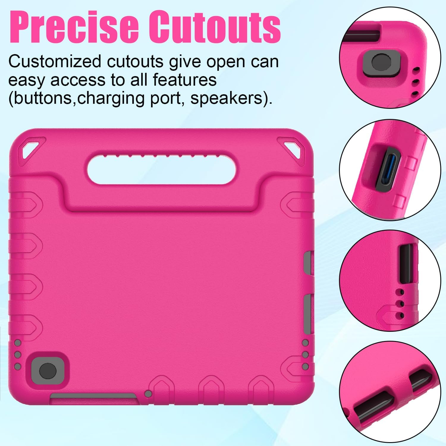 BMOUO Funda para niños para Samsung Galaxy Tab A9 de 8.7 pulgadas 2023 (SM-X110X115X117) y Galaxy Tab A7 Lite 2021, con protector de pantalla, a