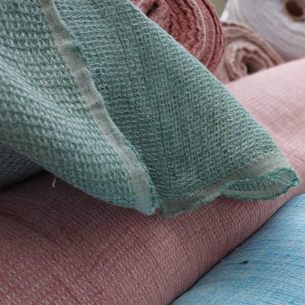 Tela de tweed de lino azul oscuro  Material de tejido texturizado, perfecto para manualidades y decoración del hogar