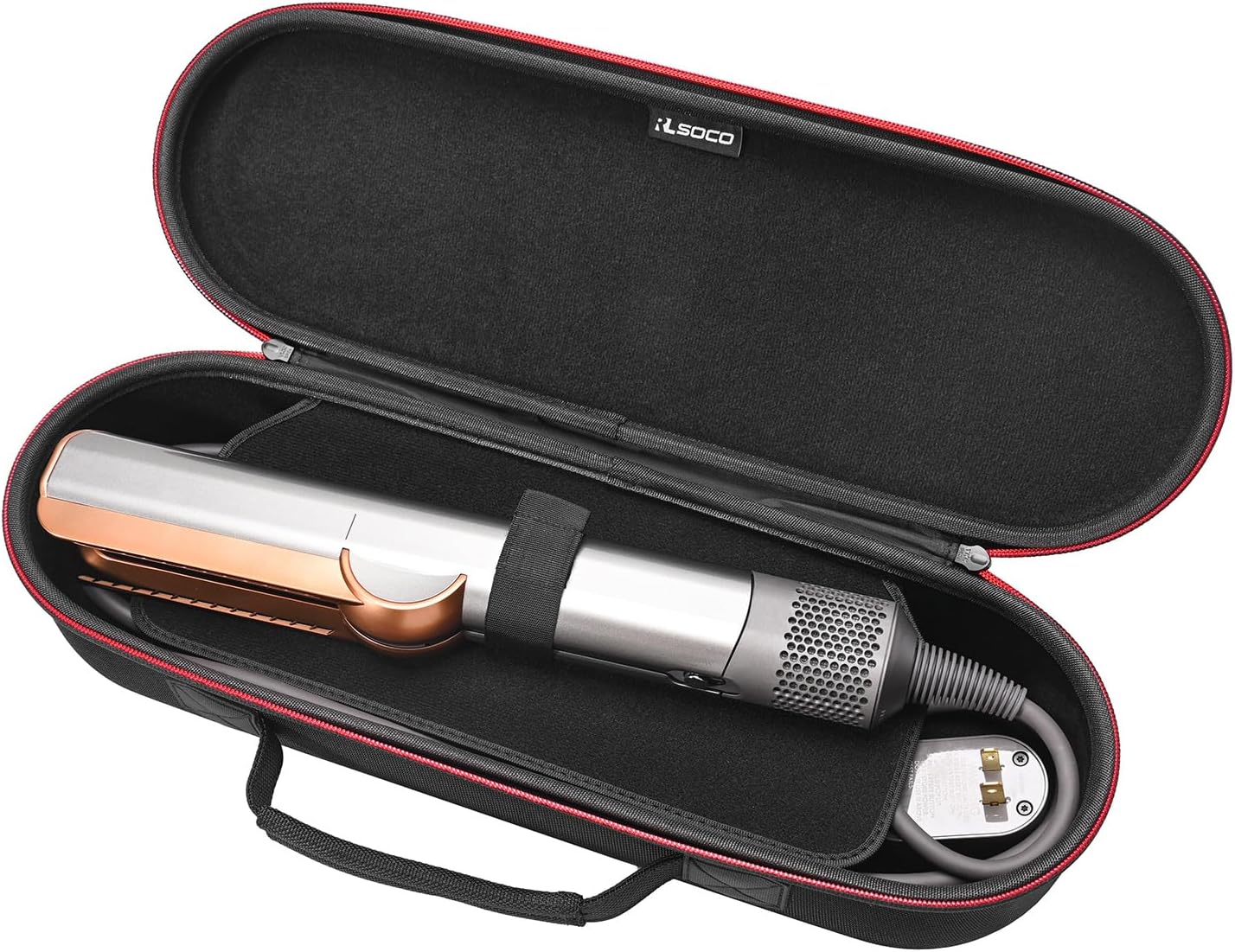 RLSOCO Estuche de viaje para alisador de cabello Dyson AirstraitCorrale, estuche de almacenamiento para alisador Dyson de cerámica Airstrait de