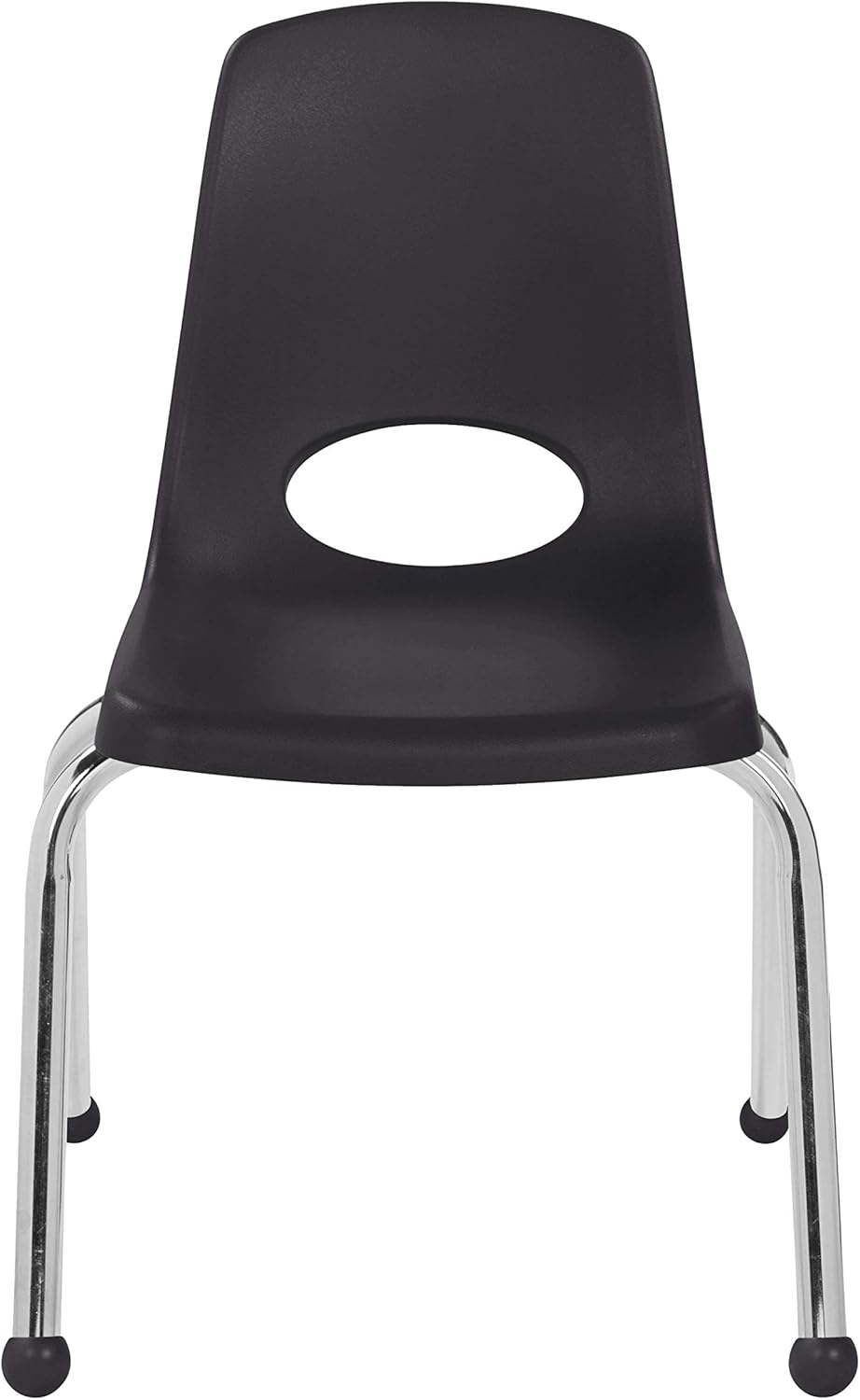 Factory Direct Partners Silla apilable, 14 pulgadas, negro