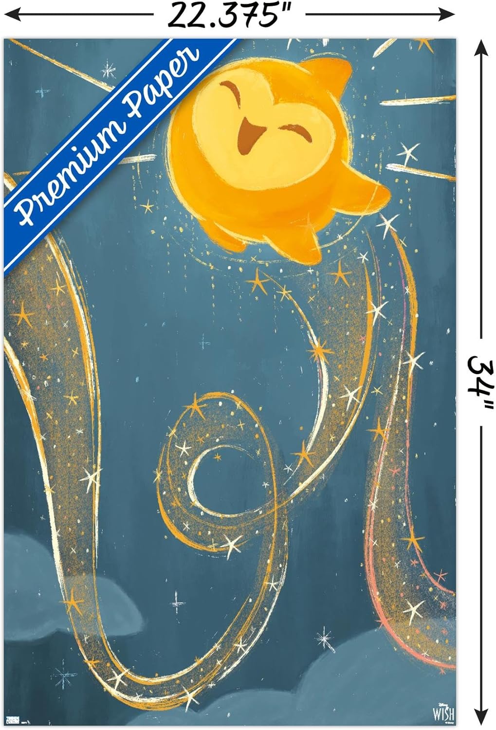 Trends International Disney Wish – Póster de collage 5 (estrella) para pared