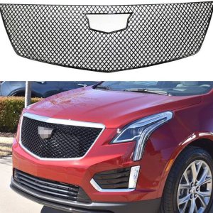YOUNGERCAR Cubierta de rejilla para Cadillac XT5 2017-2022 Accesorios ABS pintado negro brillante malla frontal protector de parrilla YOUNGERCAR Cubierta de rejilla para Cadillac XT5 2017-2022 Accesorios ABS pintado negro brillante malla frontal protector de parrilla