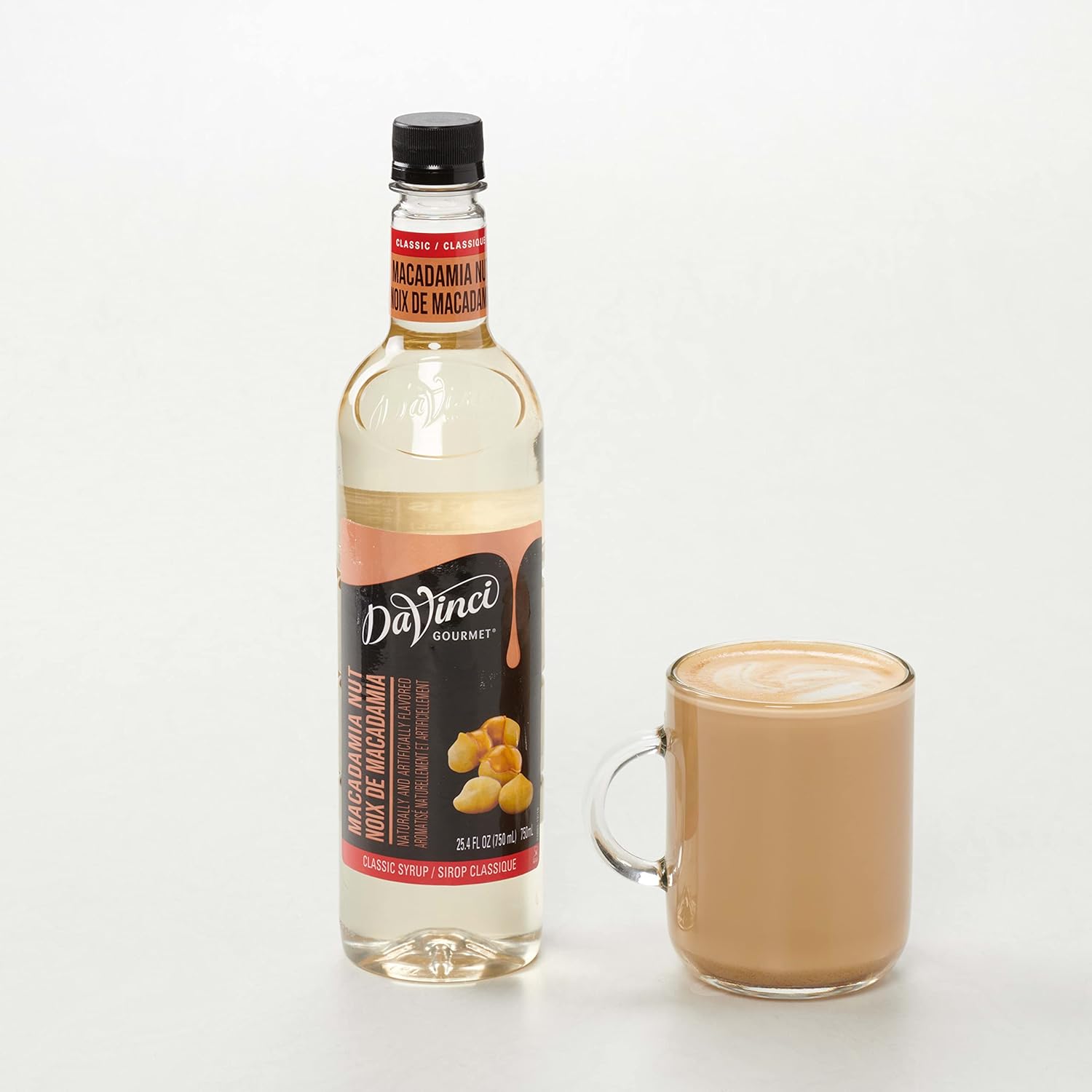 DaVinci Gourmet Classic – Jarabe de nueces de macadamia, 25.4onzas líquidas (paquete de 1)