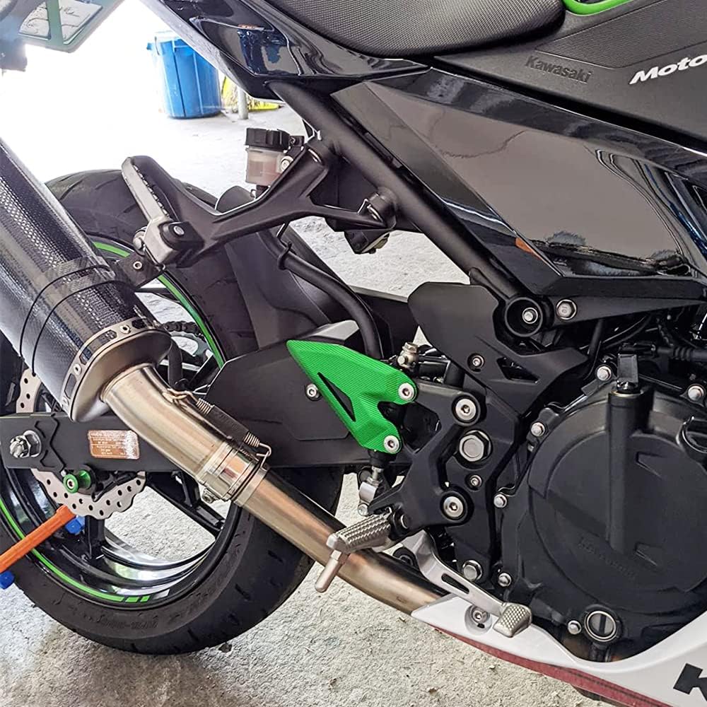 Accesorios para motos Rider Pie delantero Reposapiés trasero Juego de placas de talón Protector (para vehículo Kawasaki) NINJA400 Z400 NINJA 400 500
