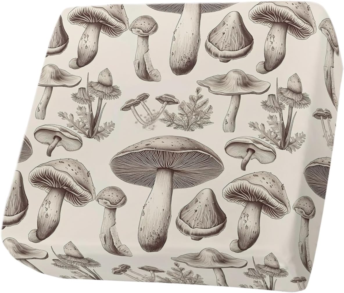 Fundas de cojín para sofá, fundas elásticas para sofá, diseño vintage de hongos y hojas, fundas protectoras de muebles para perros y mascotas, S, 1