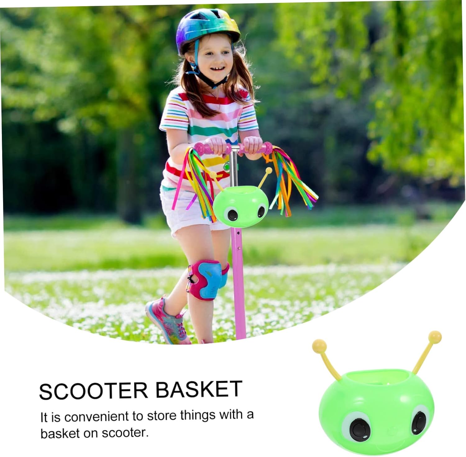 BESPORTBLE Quad Bike Scooters para niños pequeños estilo animal cesta bicicleta scooter cesta delantera bicicleta niños bicicleta