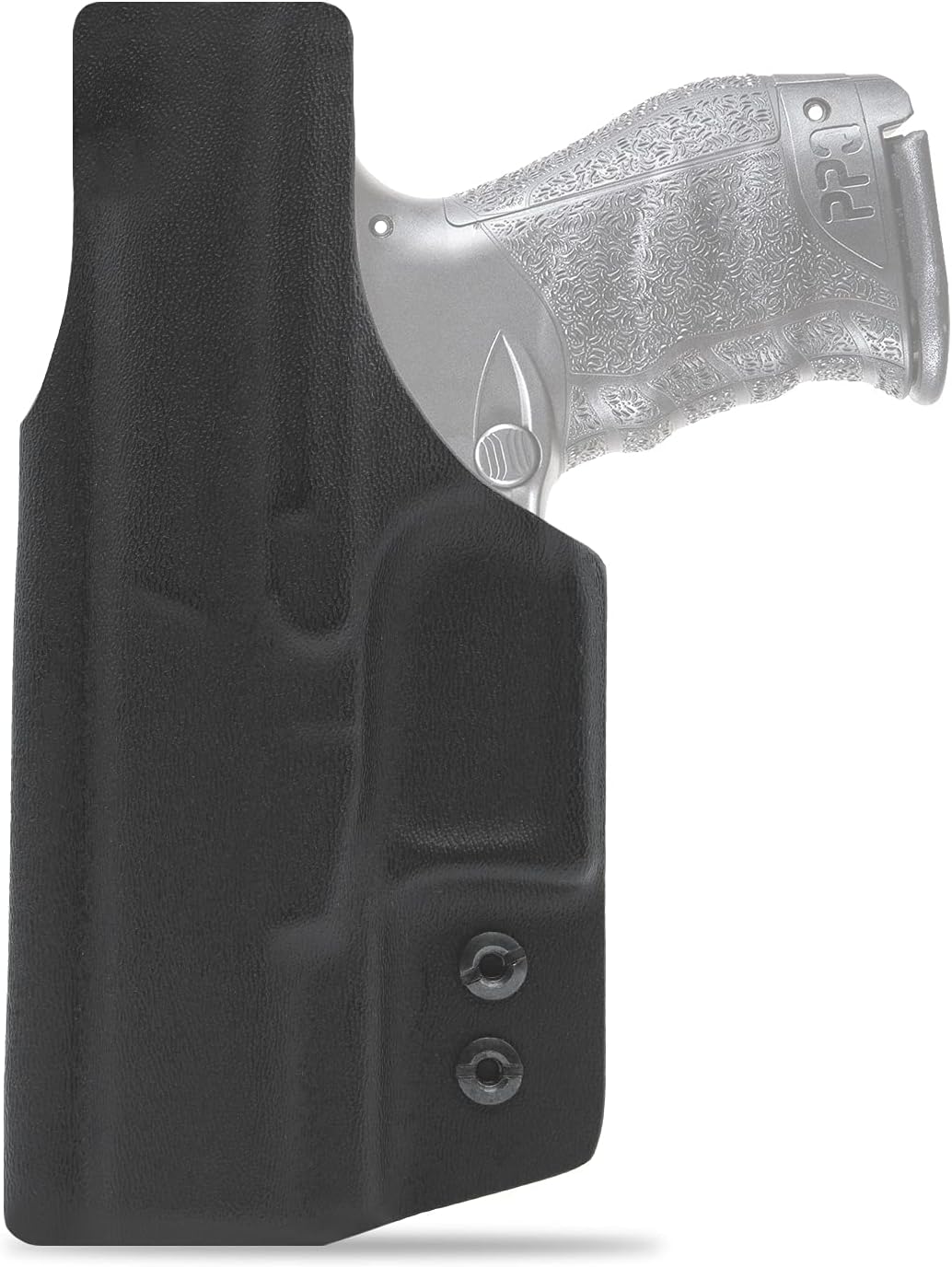 Clip & Carry IWB Kydex Funda para The Walther PPQ M2 4″ – Cintura interior ocultada Llevar – Retención de clic audible – Adjus. No puedo –